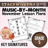 Key Signatures Lesson Plans - Grade 5 Music Pitch - November