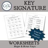 Key Signatures Practice Worksheet/Assessment