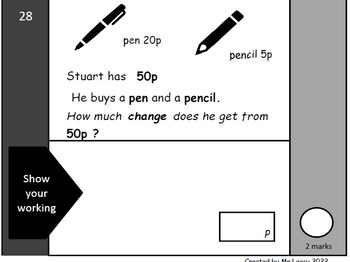 Preview of Key Stage 1 - Year 2 - Maths SATs - Papers 1 and 2 - Pack of 3 sets.