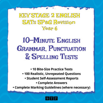 Preview of Key Stage 2 SATs Practice Papers 10 English Grammar Punctuation Spelling Tests