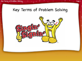 Key Terms of Problem Solving Lesson by Singin' & Signin'