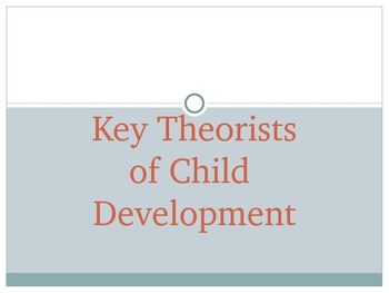 Preview of Key Theorists of Child Development