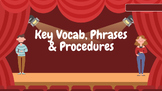 Key Vocab, Phrases & Procedures Lesson & Guided Notes