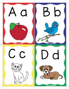 Alphabet - Keyword Flash Cards by Make Take Teach | TpT