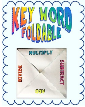 Preview of Key Word Foldable