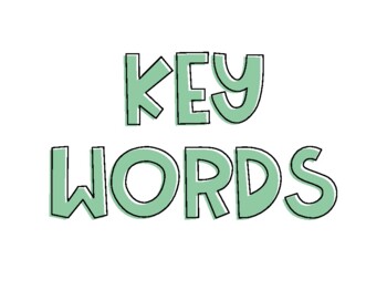 Preview of Key Word Wall - Math