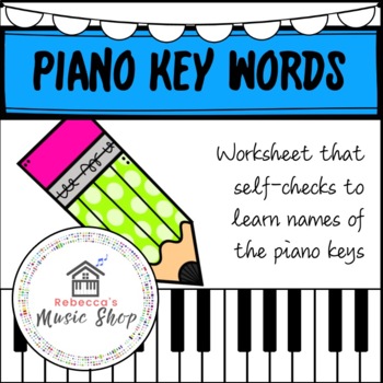 piano key worksheets teaching resources teachers pay teachers