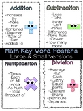 Key Words to Problem Solve ? Math Basic Operations Posters