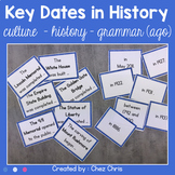 Key dates in History - Culture and grammar (ago) - Matchin