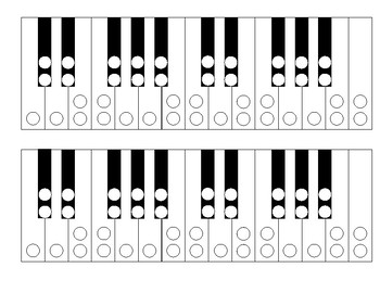 Preview of Keyboard Enharmonics Chromatic Scale Worksheet