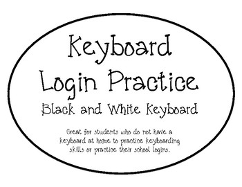 Preview of Keyboard Login Practice Sheet