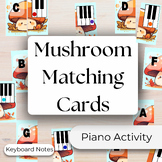 Keyboard Matching Cards - Mushrooms