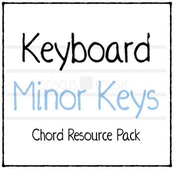 Preview of Keyboard Minor Key Chord Cards