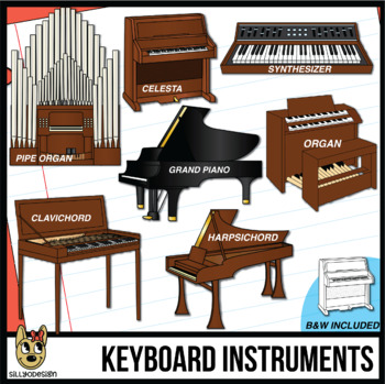 Preview of Keyboard Musical Instrument Clip Art