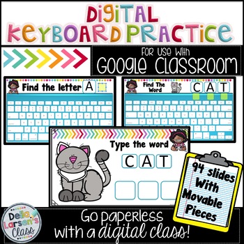 Preview of Keyboard Practice for Digital Learning  Distance Learning