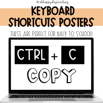 Preview of Keyboard Shortcut Posters FREE!