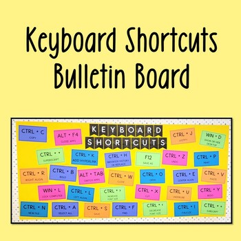 Preview of Keyboard Shortcuts Bulletin Board for Computer Applications