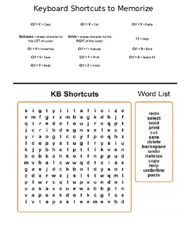 hotkey for word search