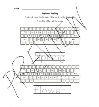 File Folder Keyboard Activities 