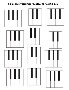 Keyboard Worksheets for 1st Piano Lessons | TPT