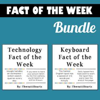 Preview of Keyboard and Technology Fact of the Week Bundle
