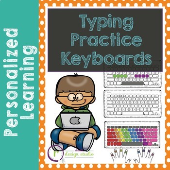 Preview of Typing Practice Printable Keyboards