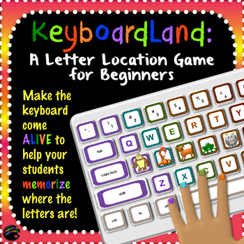 Preview of Keyboarding Practice Game: KeyboardLand—The Trick to Finding Those Letters!