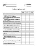 Keyboarding Assessment Rubric