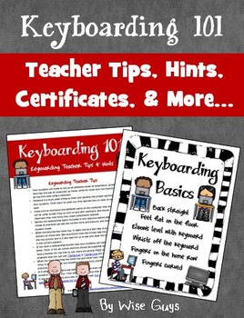 Preview of Keyboarding Teacher Tips Strategies and Posters