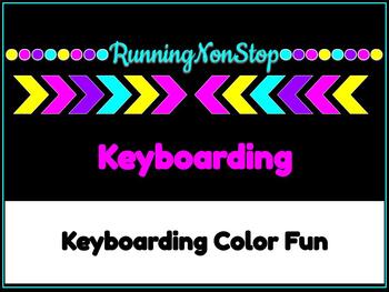 Preview of Keyboarding Color Fun