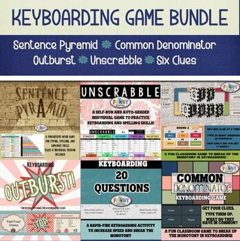 Preview of Keyboarding Games - 6-Game Bundle!