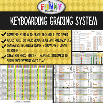 Preview of Keyboarding Grading System for Technique & Speed