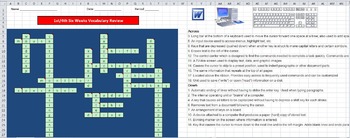 Preview of Keyboarding Interactive Vocabulary Puzzle 1