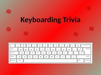Preview of Keyboarding- Keyboarding Trivia- PowerPoint Game (Review of Keys on Keyboard)