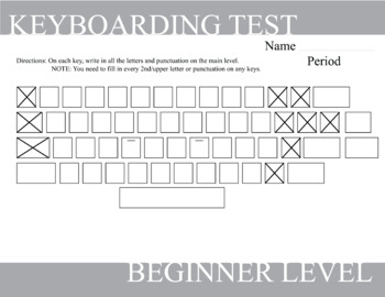 Preview of Keyboarding Media Typing Test - Check Student Learning Assessment
