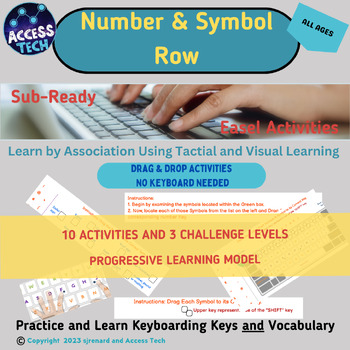 Preview of Keyboarding: Number/Symbol Row Interactive Practice & Sub Ready