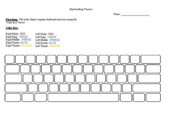 computer keyboard typing fingers pdf