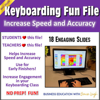 Preview of Keyboarding Practice Typing Fun Lesson | Computer Applications Class Activity