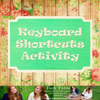 Preview of Keyboarding Shortcuts Worksheet
