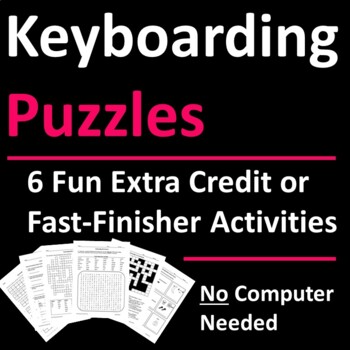 Preview of Keyboarding Skills Fun Puzzle Activities