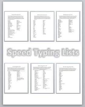 Preview of Keyboarding- Typing- Speed Typing Activities