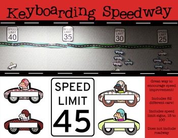 Preview of Keyboarding Speedway Bulletin Board