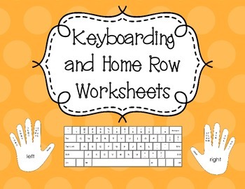 Preview of Keyboarding and Home Row Worksheets