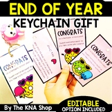 Keychain Student Gift Tags End of the Year Editable 