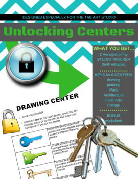 Preview of Keys for Unlocking Centers in the Art Studio