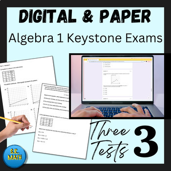 Preview of Keystone Algebra 1 Practice Tests EOC: Digital and Physical