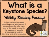 Keystone Species - Animal Actions - Weekly Reading Passage