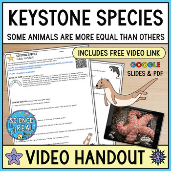 Preview of Keystone Species Video Handout with Free Video Link