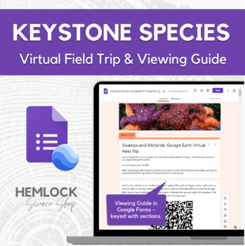 Preview of Keystone Species Virtual Field Trip - VR Google Form Viewing Guide