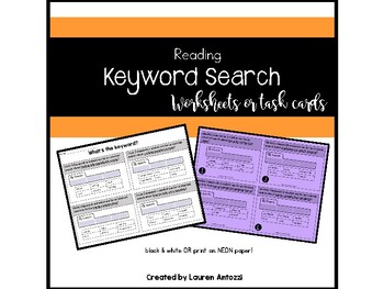 internet search keywords worksheets